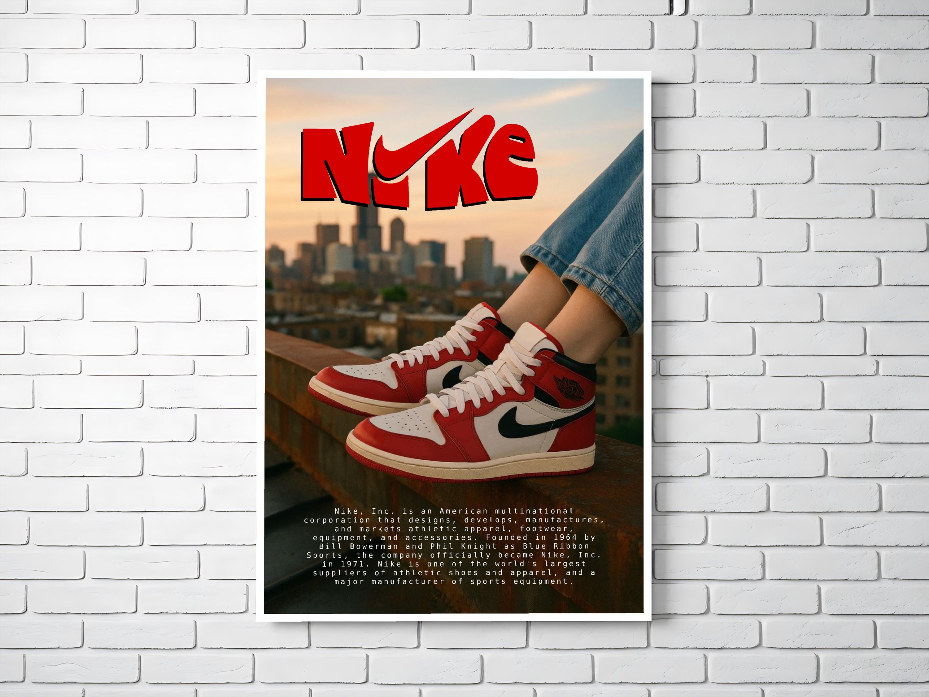 Vintage Nike Jordan Poster - Etsy
