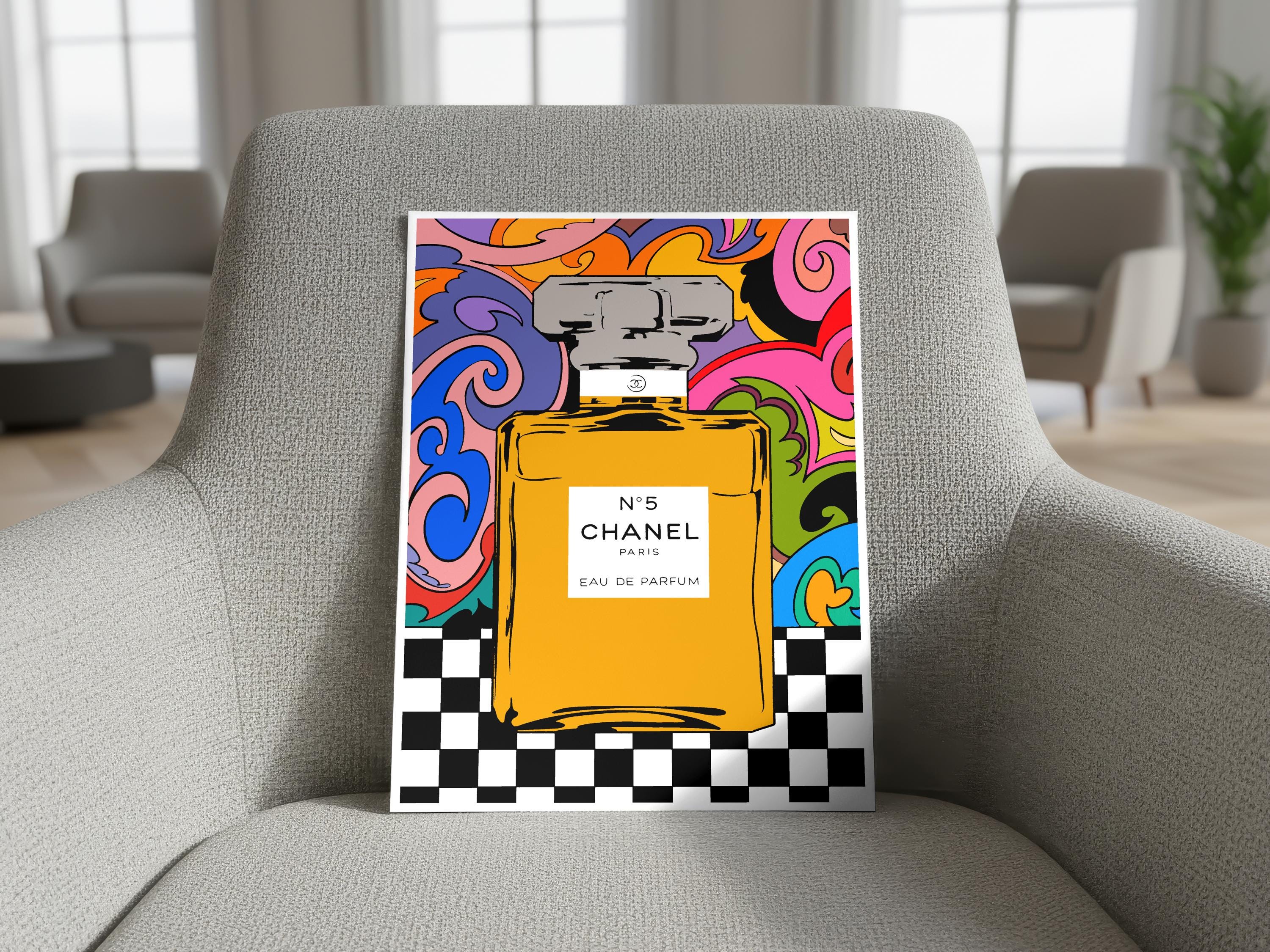 Madeleine Blake シャネル No.5 アートパネル インテリア Chanel No 5 Frame - Etsy