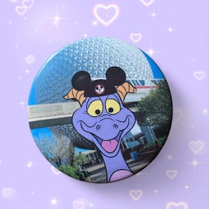 Botones inspirados en Disney de 2,25 pulgadas / Personajes adorables / Accesorio para chaquetas, mochilas, bolsos y cordones