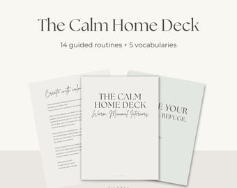 El mazo de cartas "Hogar Tranquilo": 26 tarjetas de diseño para interiores suaves, cálidos y minimalistas.