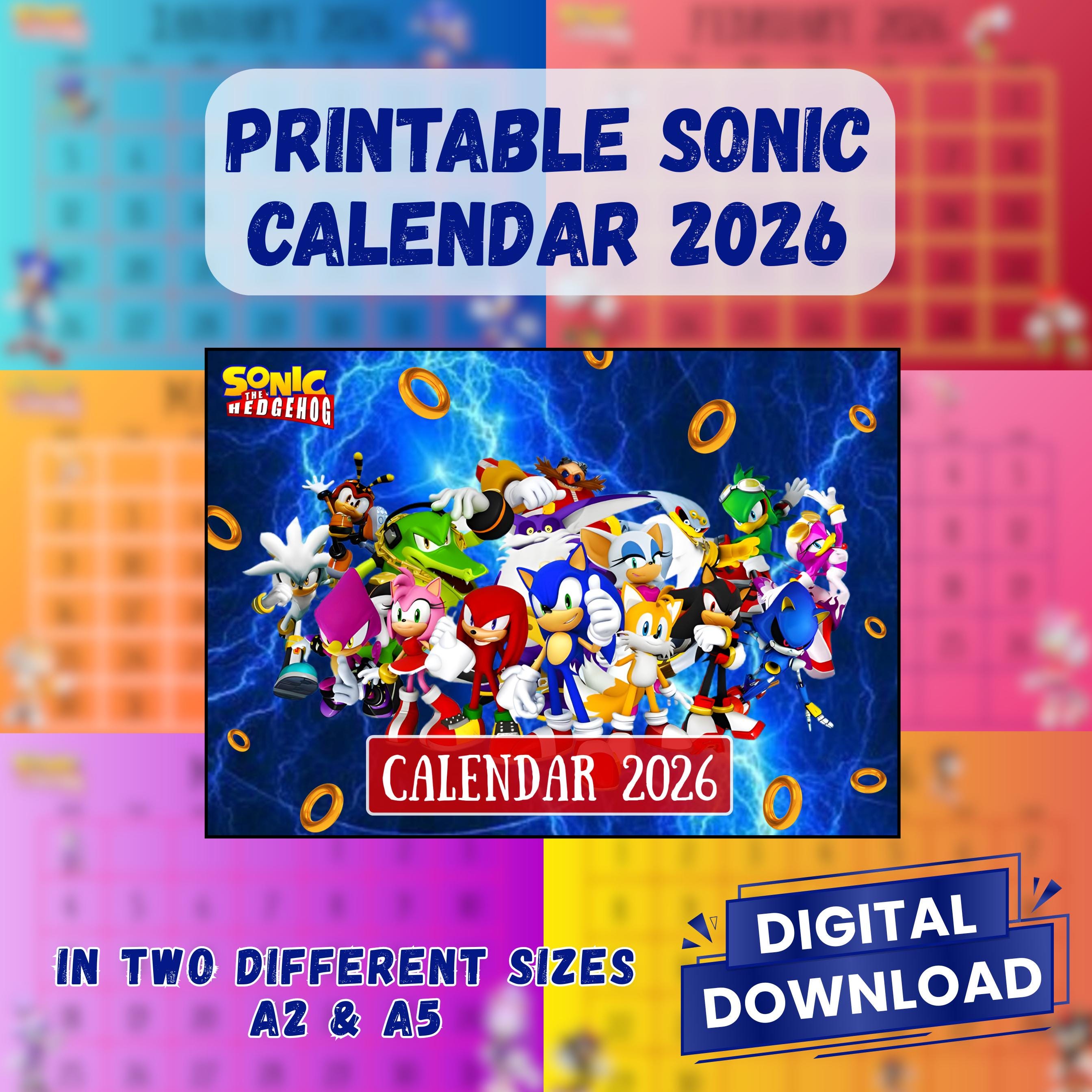 Sonic calendar - Etsy 日本