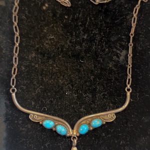 Collar vintage de turquesa nativo americano