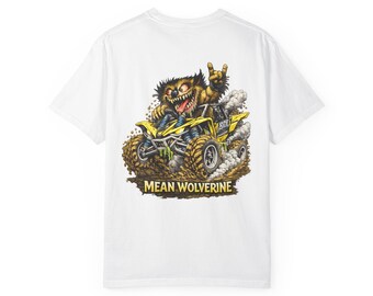 Mean Wolverine Graphic Tee: Comfort Colors Heavyweight Cotton Shirt