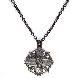 Our Lady of Grace Necklace with Cross