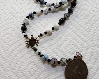 Strung Madonna Addolorata Coroncina Sette 7 Dolori Mater Dolorosa
