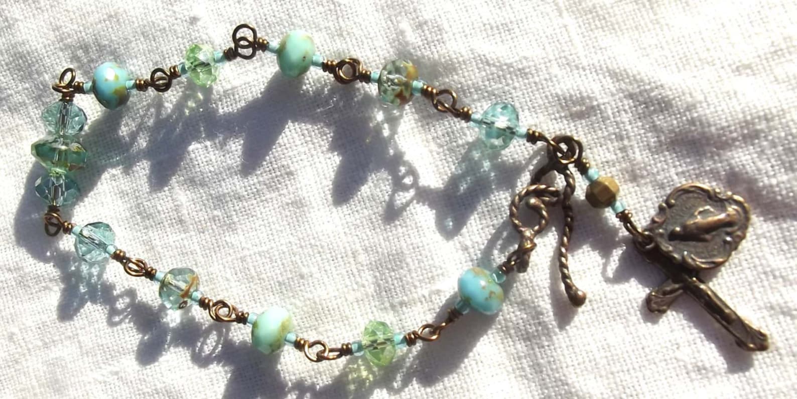 Faux Vintage Catholic Jewelry Necklace Bracelet and Etsy