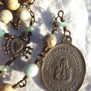 Our Lady of Sorrows Rosary Chaplet Seven 7 Sorrows Mater Dolorosa