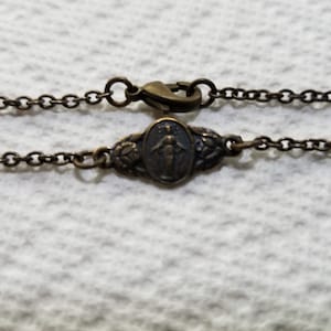 Blessed Virgin Mary Rosary Bracelet Bronze