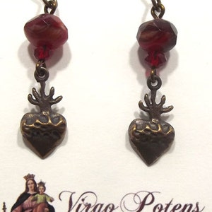 Catholic Sacred Heart Earrings Jewelry