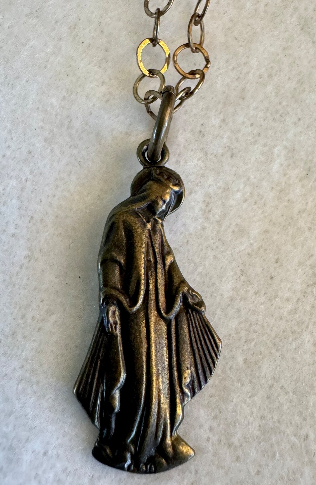 Miraculous Medal Our Lady of Grace Catholic Necklace Gift - Etsy
