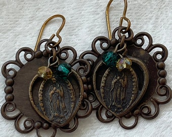 Our Lady of Guadalupe Catholic Earrings
