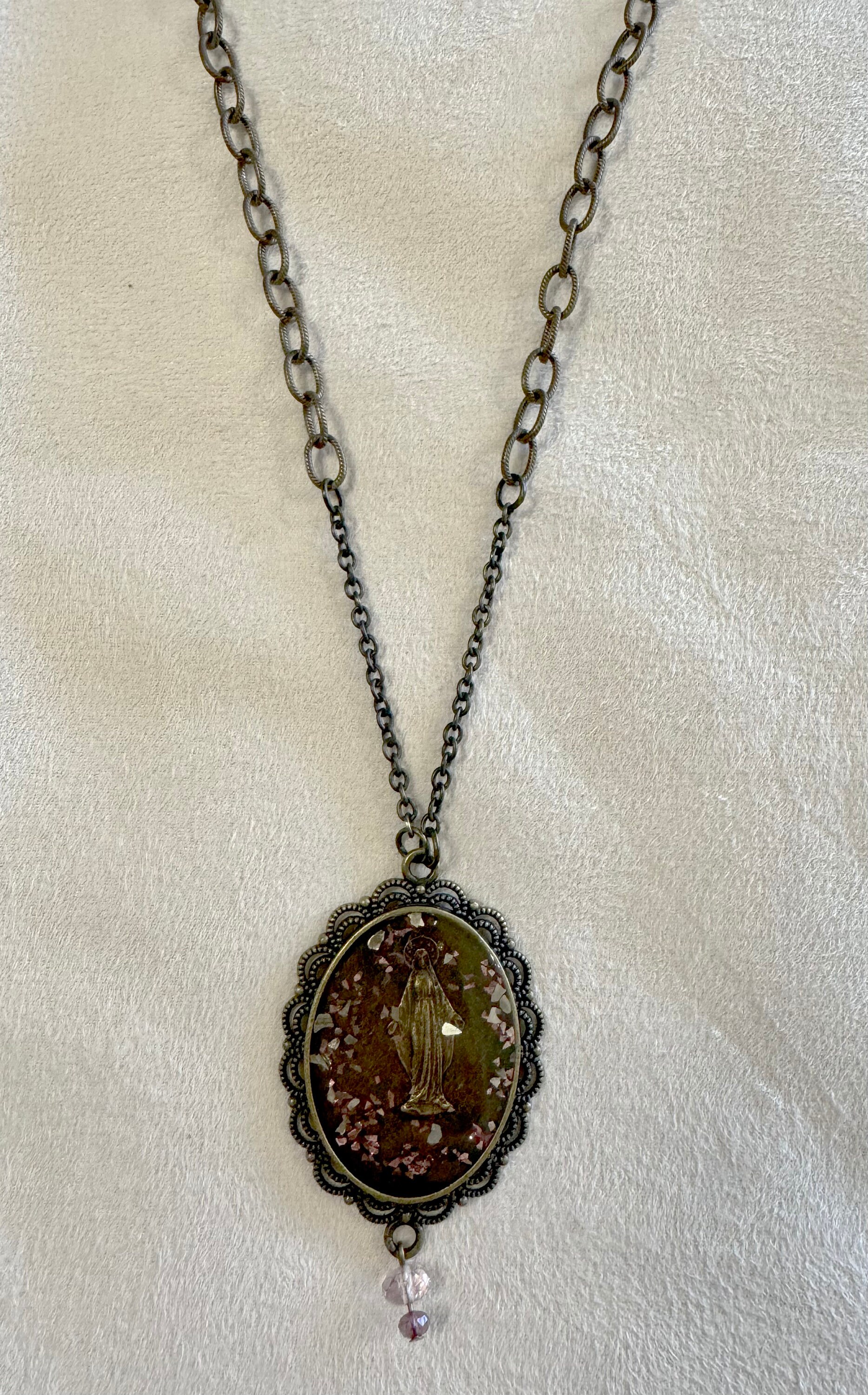 Our Lady Miraculous Medal Catholic Pendant Necklace - Etsy