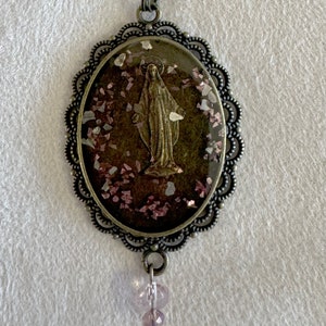 Our Lady Miraculous Medal Catholic Pendant Necklace