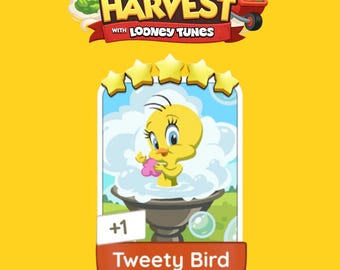 Tweety Bird Set 21 Monopoly_Go Sticker 5 Sterren Album {snel verzonden}