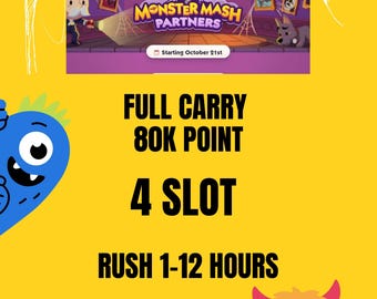 4-Slot-Monster-Mash-Partner Mogo Full Carry - Abschluss in 12 bis 24 Stunden