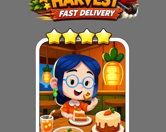 Set de pastel de zanahoria 14 pegatinas de Monopoly_Go de 4 estrellas - Álbum [Envío rápido]
