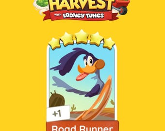 Road Runner Set 21 Monopoly_Go Sticker 5 Sterren Album {snel verzonden}