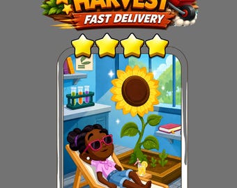 Sunny Sunflower Set 12 Monopoly_Go 4 Star Stickers - Album [snel verzonden]