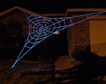 20 ft Thick Rope Almost GIANT GlowWeb - Halloween House Prop - (Requires a Black Light to make it Glow)