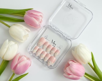 Unghie finte fatte a mano - Glitter Love