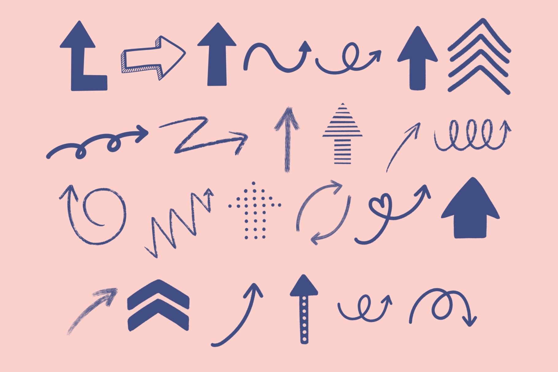 Procreate Arrows Stamps Procreate Brushes Arrow Procreate Etsy