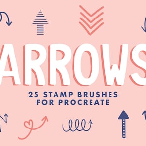 Procreate Arrows Stamps, Procreate Brushes, Arrow Procreate Brush Stamps, Arrow Brushes, Procreate Arrow Brushes, Digital Planner Stickers
