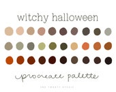 Procreate Color Palette Witchy Halloween, Procreate Swatches, Fall Color Palette, Earth Tones, Procreate Color Swatches, Fall Color Scheme