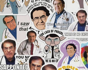 50pcs Dr Now Stickers Pack | Funny My 600-lb Life Decal | Diet Motivation Meme | Dr Nowzaradan Laptop Water Bottle Fridge Sticker
