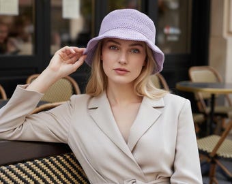 Crochet Bucket Hat Pattern PDF Summer Hat Festival Hat Easy Unisex Design