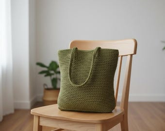 Crochet Tote Bag Pattern PDF Large Beach Bag Summer Shoulder Bag Easy Design