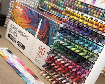 Storage Languo Acrylic Gel Pen Click Organizer 90 Slot 3D Print