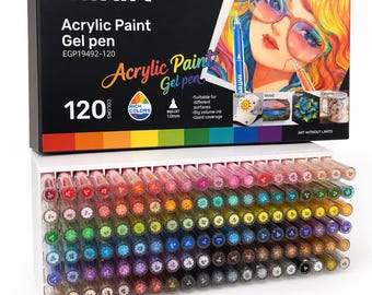 STL 3MF Storage Infiart Acrylic Gel Pen Organizer | 120 Slots 3D-File