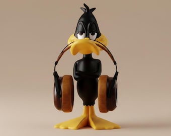 Funny Duck Eyeglass Holder Stand, Cartoon Desk Organizer, Headphone Decor Accessory
