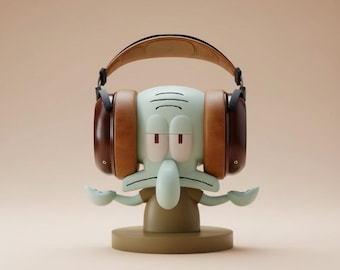 Cartoon Octopus Headphone Stand: Gamer Desk Decor, Headset Holder Accessory