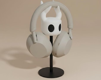 Minimalist Bunny Headphone Stand: Kawaii Gamer Desk Accessory, Headset Holder