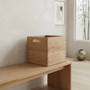 Handmade Solid Wood Utility Storage Box