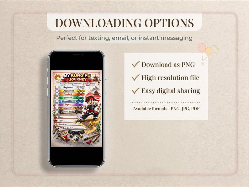Kids Kung Fu Progress Tracker, Martial Arts Training Chart, Wushu ...
