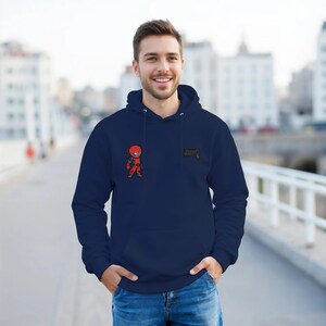Sudadera con capucha de Deadpool - Sudadera con estampado de cómic "Mercenario Bocazas" - Regalo para él/ella imagen 3