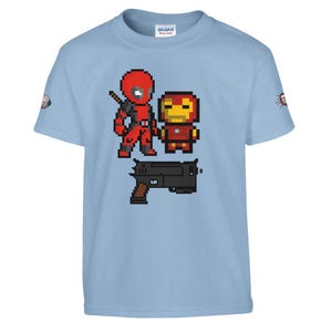 Iron Man and Deadpool Kids T-Shirt | Iron Man and Deadpool Fan Shirt | Boys and Girls Casual Tee | Birthday Gift for Superhero Lovers image 12