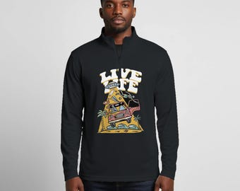 Unisex Viertel-Reißverschluss Sweatshirt | Sport und Alltagskomfort | Benutzerdefiniertes Logo bereit