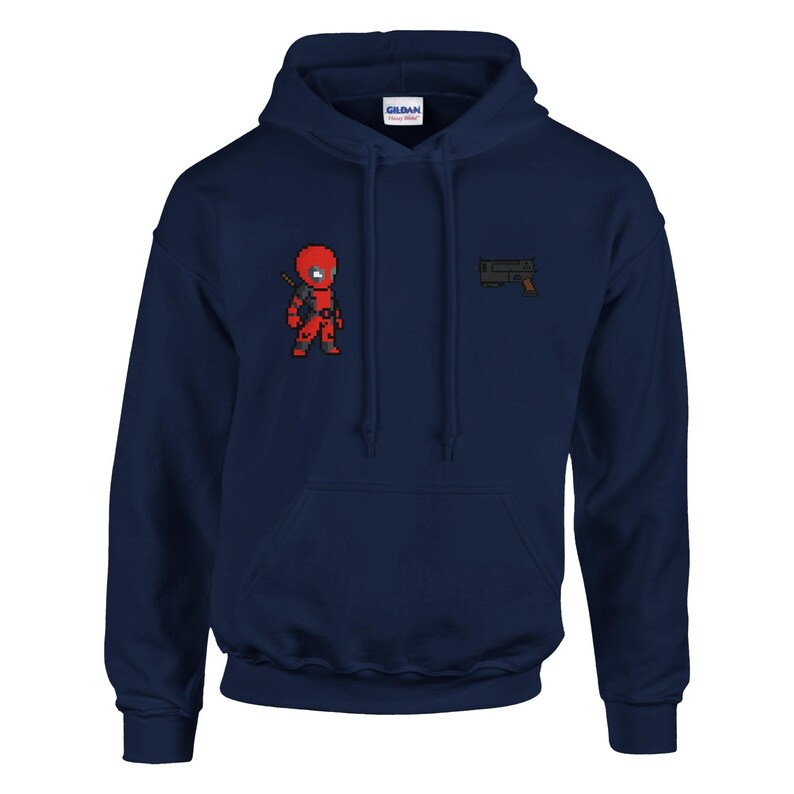 Sudadera con capucha de Deadpool - Sudadera con estampado de cómic "Mercenario Bocazas" - Regalo para él/ella imagen 7