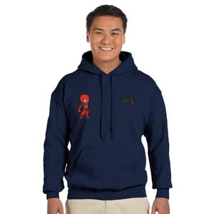 Sudadera con capucha de Deadpool - Sudadera con estampado de cómic "Mercenario Bocazas" - Regalo para él/ella imagen 11