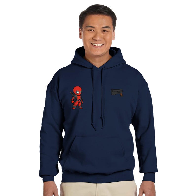 Sudadera con capucha de Deadpool - Sudadera con estampado de cómic "Mercenario Bocazas" - Regalo para él/ella imagen 11