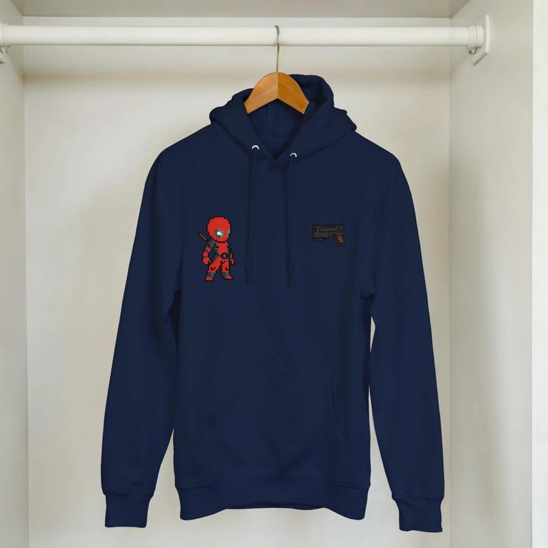 Sudadera con capucha de Deadpool - Sudadera con estampado de cómic "Mercenario Bocazas" - Regalo para él/ella imagen 6
