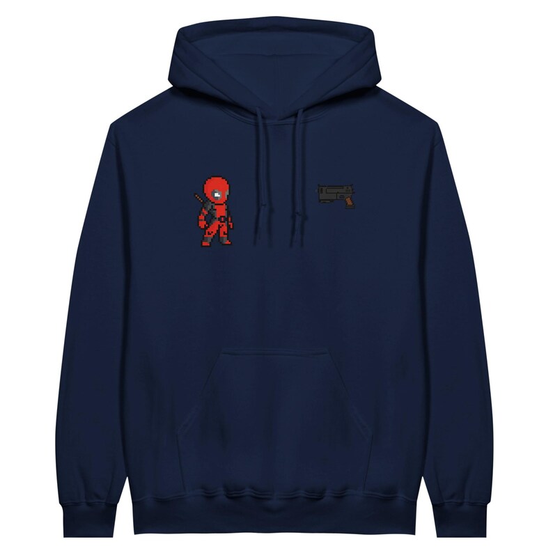 Sudadera con capucha de Deadpool - Sudadera con estampado de cómic "Mercenario Bocazas" - Regalo para él/ella imagen 5