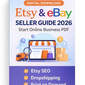 Etsy eBay-säljarguide 2026, PDF för onlineföretag, dropshipping (digital nedladdning)