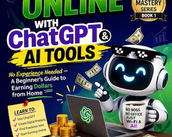 Libro electrónico de herramientas de IA de ChatGPT / Guía para principiantes sobre ingresos pasivos en línea (Descarga digital)