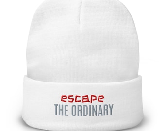 Gorro bordado: Escapa de lo ordinario. Mezcla de algodón. Ajuste cómodo.