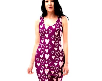 Minivestido ajustado con estampado floral / Estilo veraniego para fiestas