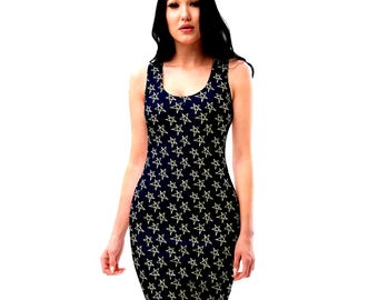 Vestido ajustado con estampado floral / Minivestido ajustado para fiestas de verano